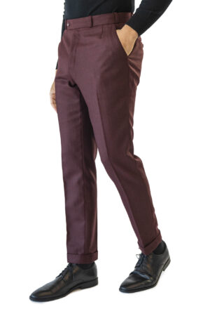Maroon Flannel Trouser