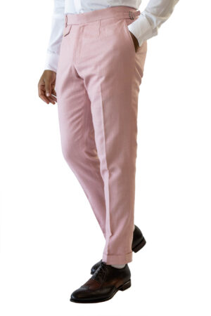 Pink Linen Trouser