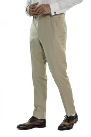 Beige Brown Trouser