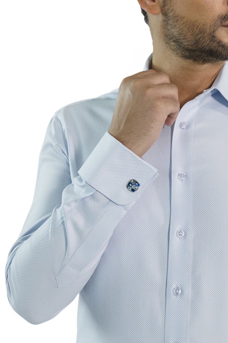 Blue Birdseye Shirt D ZOOM