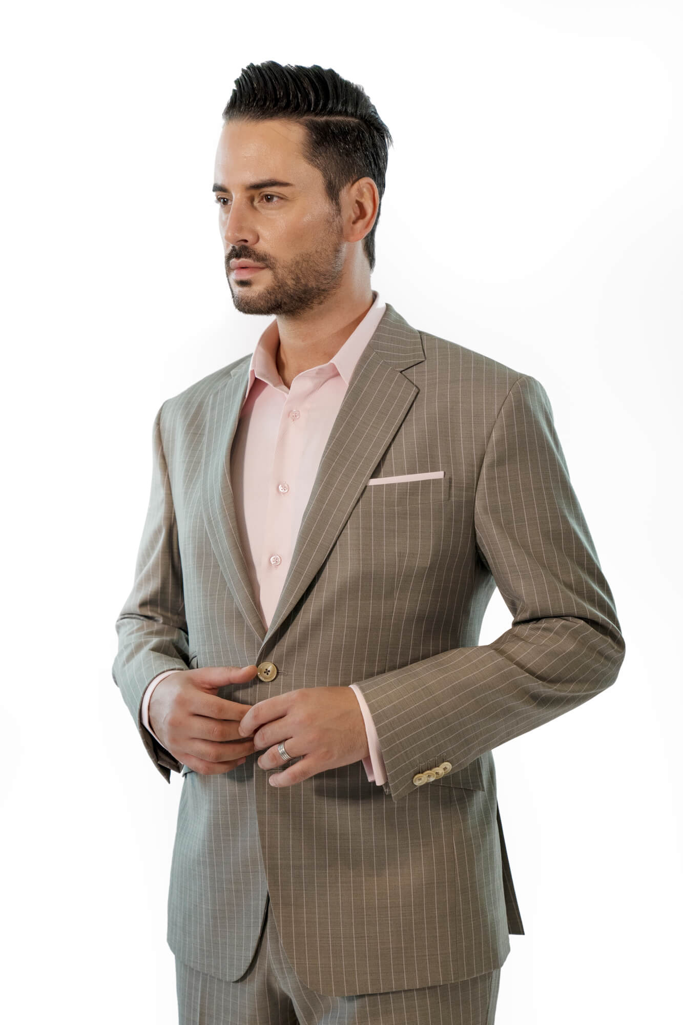 Grey w_ Pink Stripes C