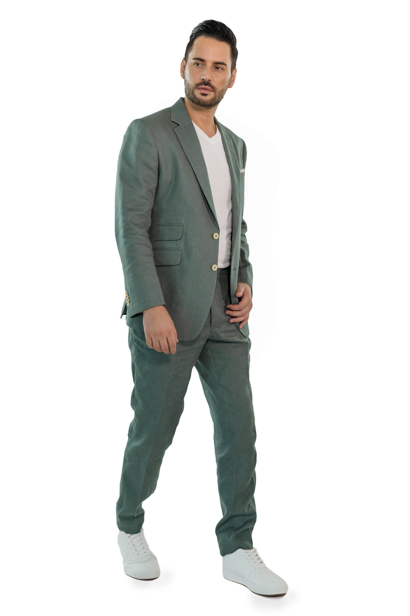 Teal Linen F(blazzer)