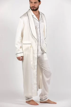 Tusk Dressing Gown – Bone