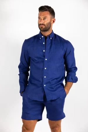Ray Long Shirt – Lapis