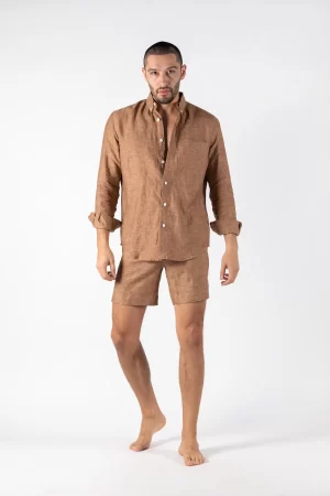 Ray Long Shirt – Flax